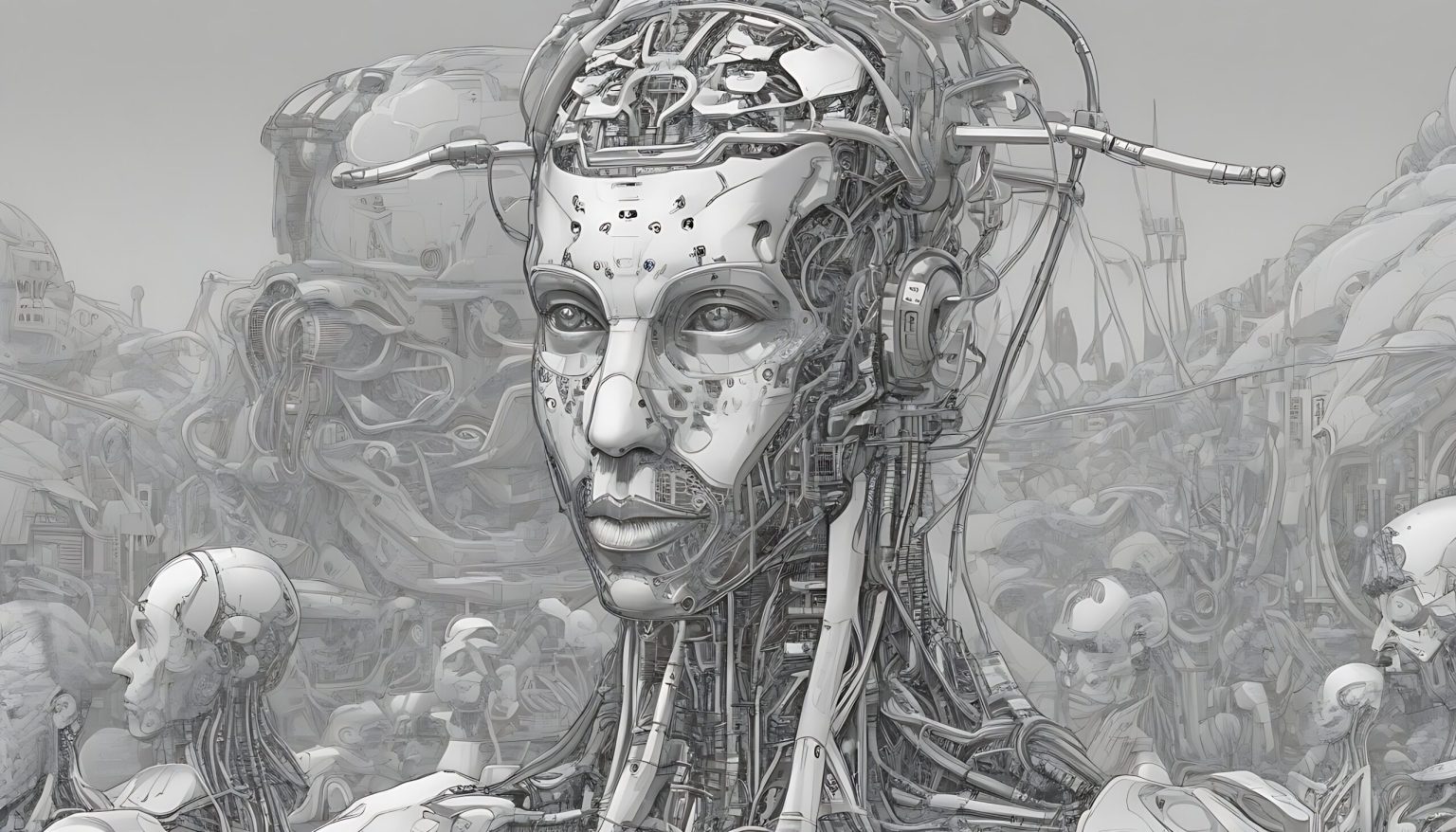 An AI Robot - Created with Freepik AI Image Generator