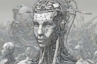 An AI Robot - Created with Freepik AI Image Generator