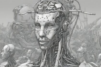 An AI Robot - Created with Freepik AI Image Generator