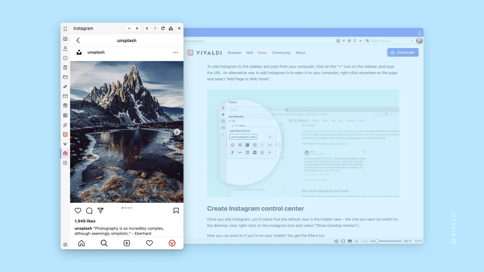 How I use Vivaldi Browser to organize my workflow