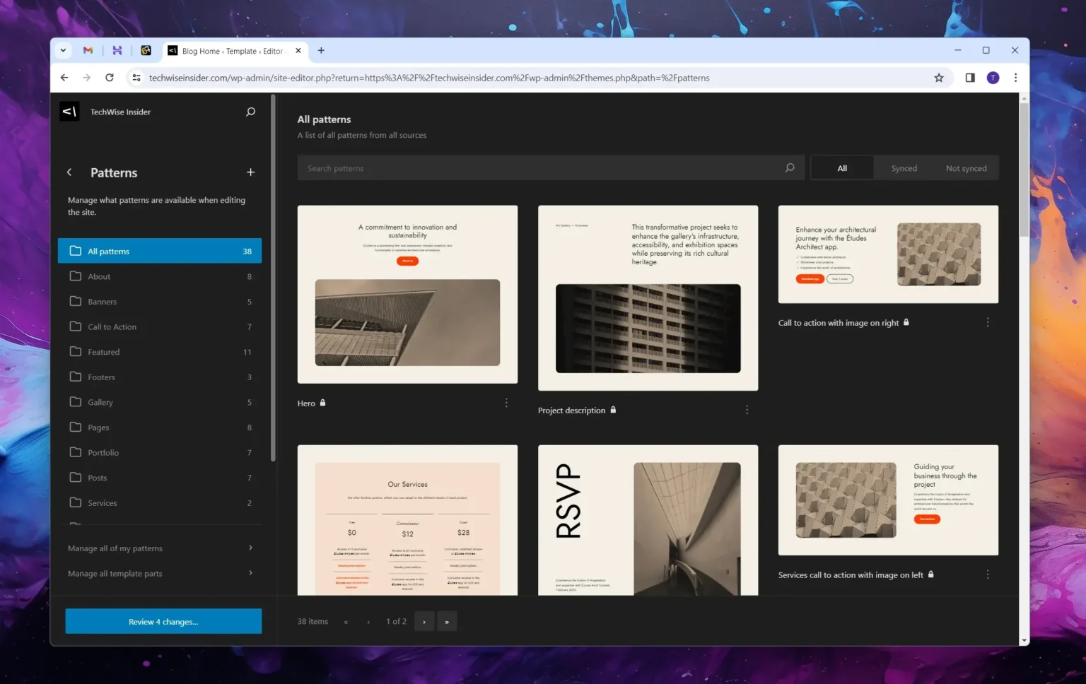 WordPress Patterns Library