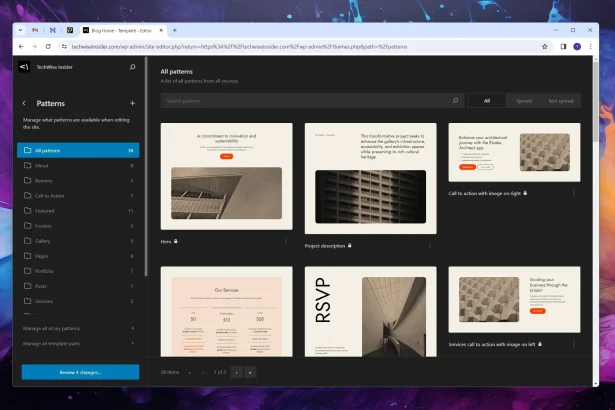 WordPress Patterns Library