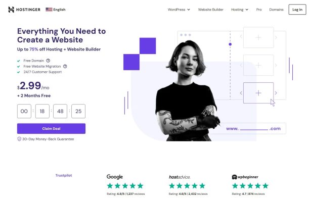 Hostinger - Homepage