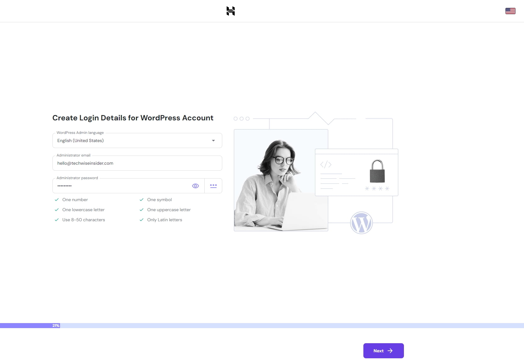 Hostinger - Create WordPress Account