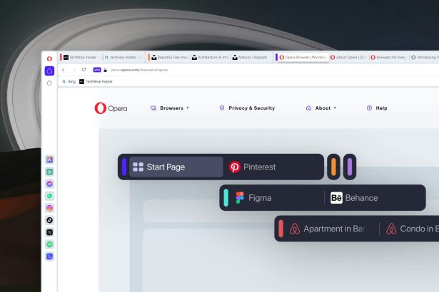 Opera Browser - Tab Island (Group Tabs)