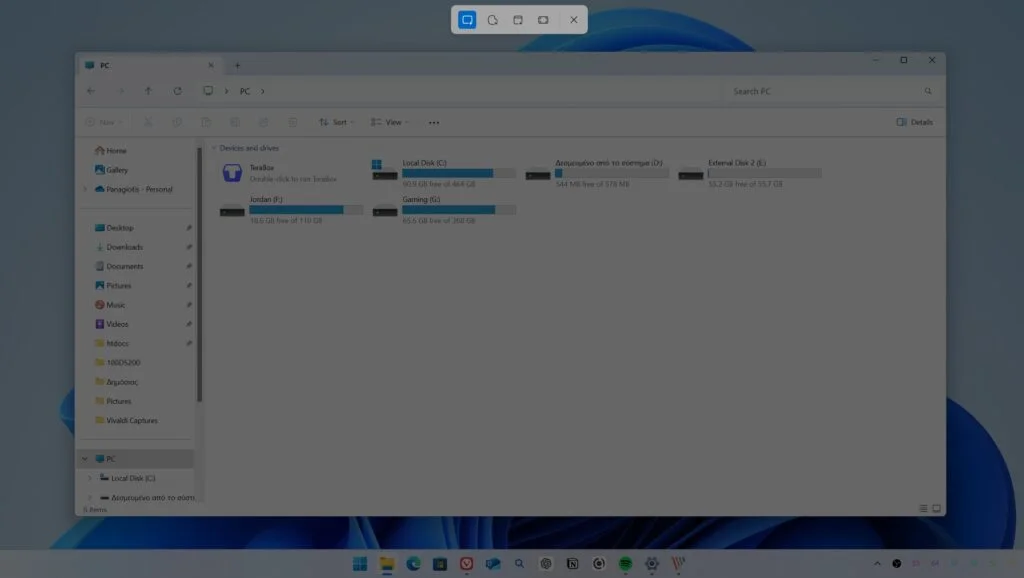 Windows 11 - Snipping Tool for Taking Screenshots