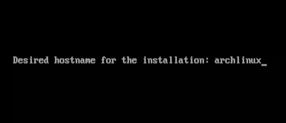 Arch Linux Installation Guide - 3 Hostname