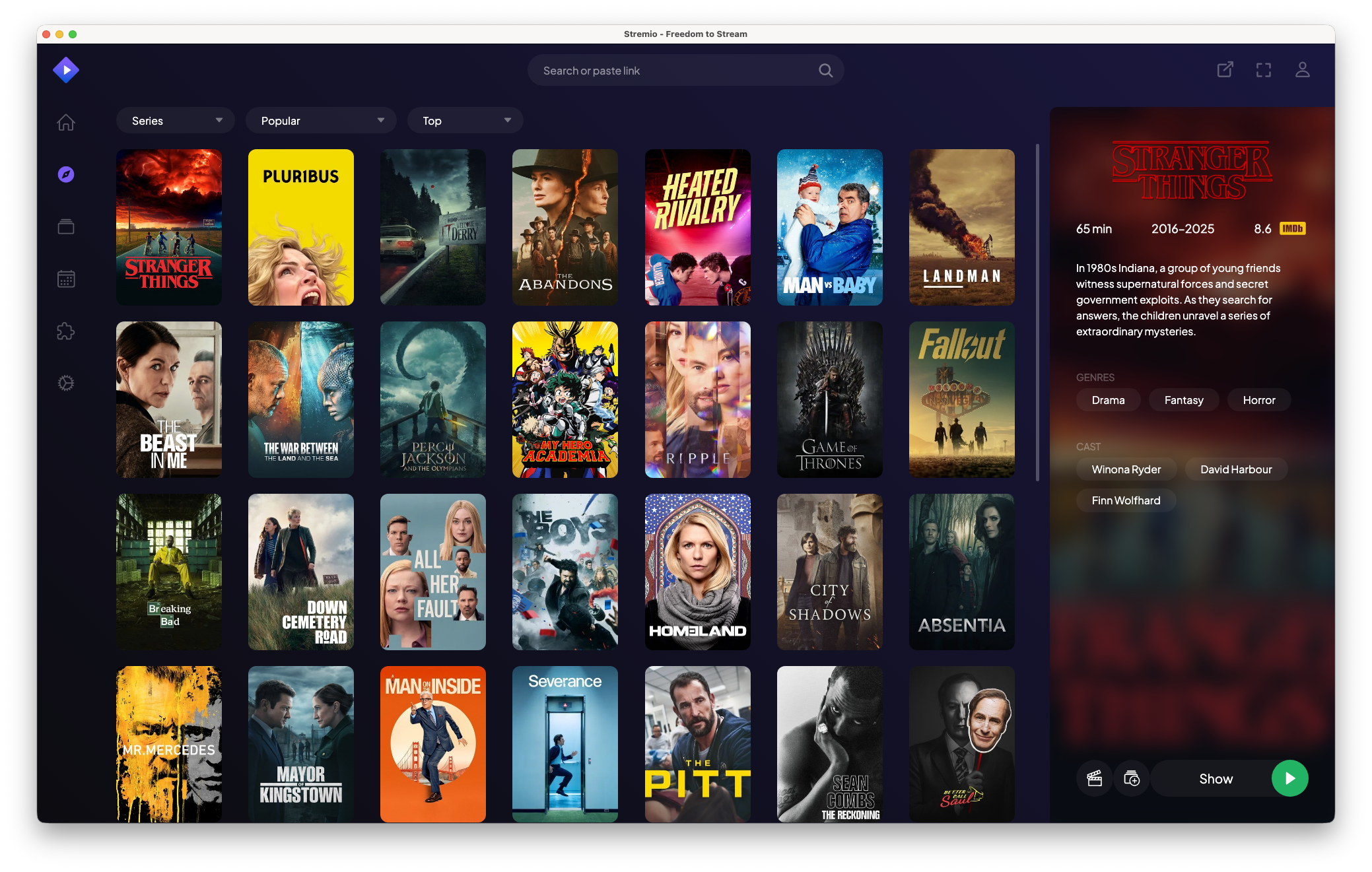 Stremio - Discover TV Shows