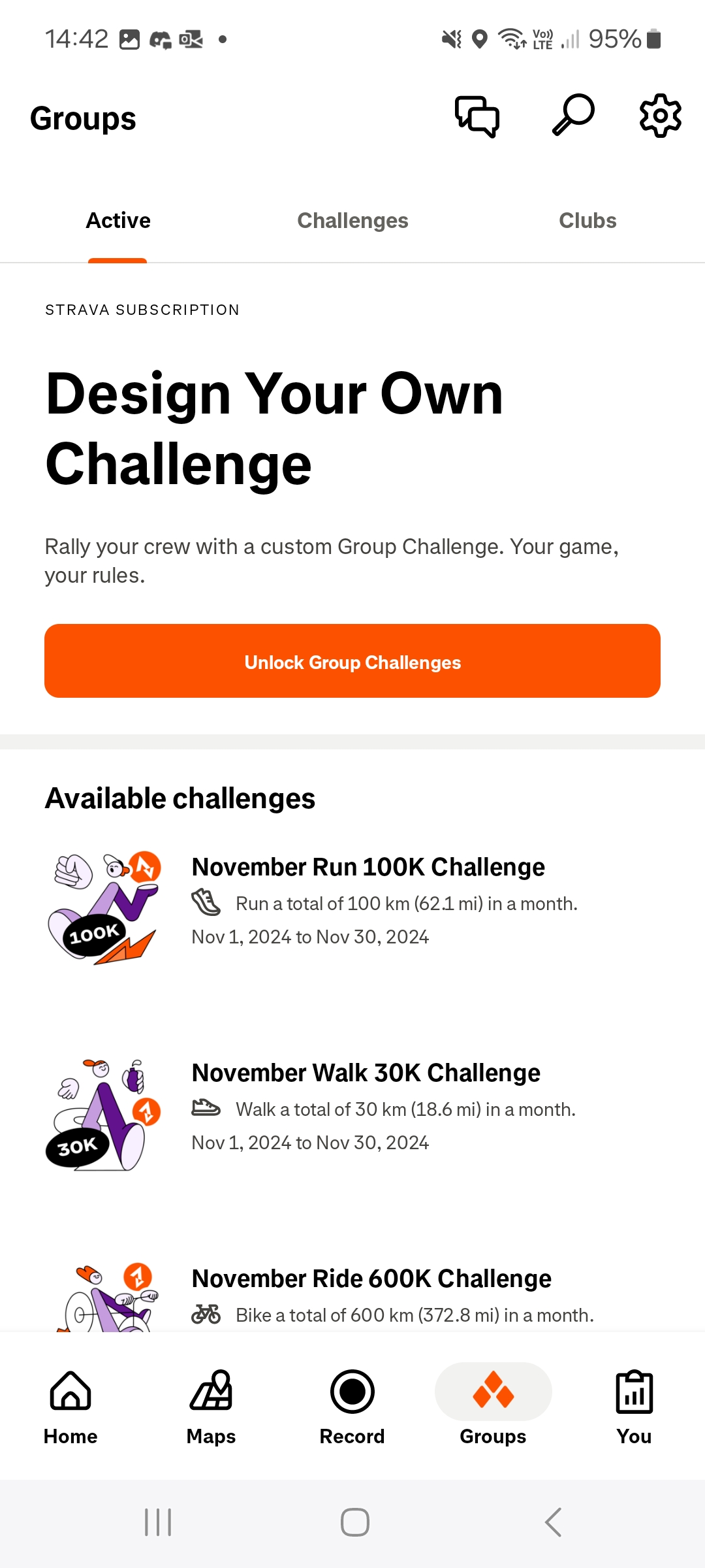 Strava - Active Groups