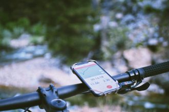 Strava App on an MTB Bike