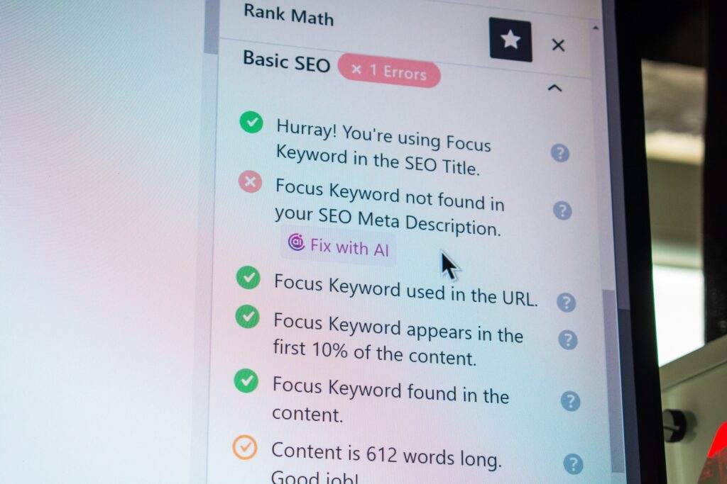 You can now get a 100 SEO score using Rank Math's Content AI