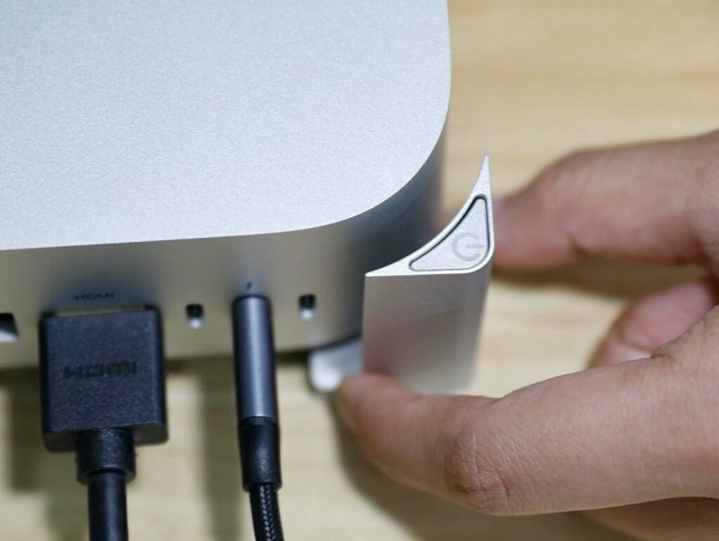 Easy Power Button Base for Mac mini M4 Stand Aluminum Desktop Dock Mac mini M4 Accessories