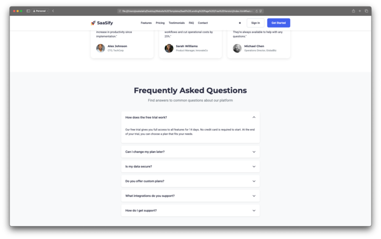 SaaSify - FAQ