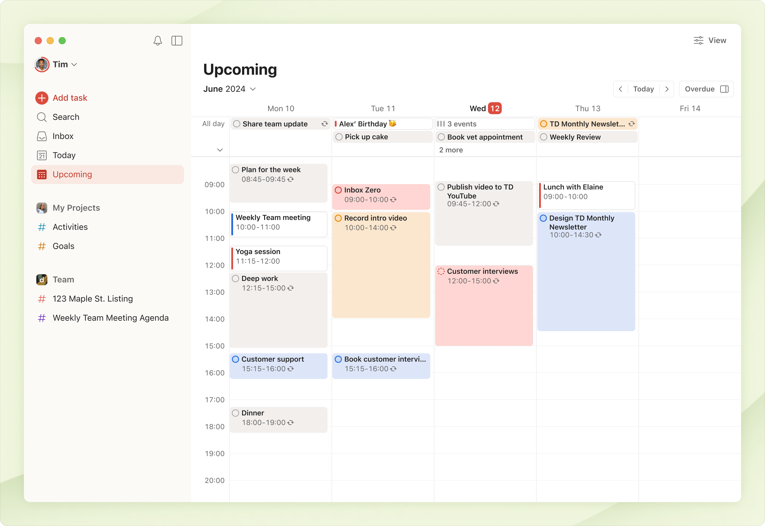Todoist - Calendar