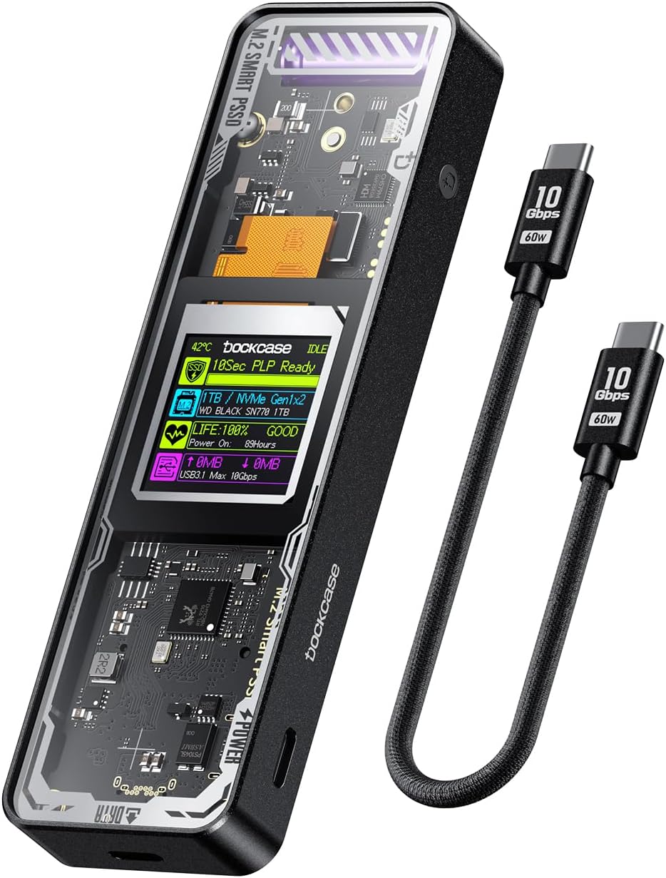 DOCKCASE Explorer Edition M.2 NVMe SSD Enclosure