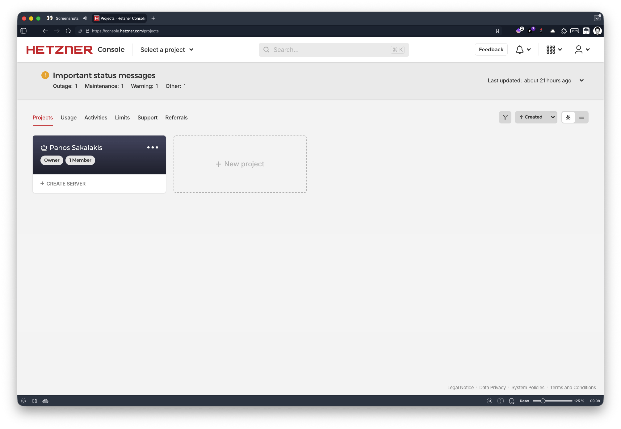 Hetzner - Console for Hetzner Cloud