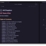 The Novelist - All Chapters and Mindmap (Dark Mode)