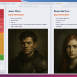 The Novelist - Main Characters in Split Tabs (Light Mode)