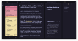 The Novelist - Novel-Writing, Notes, and Mentions (Dark Mode)