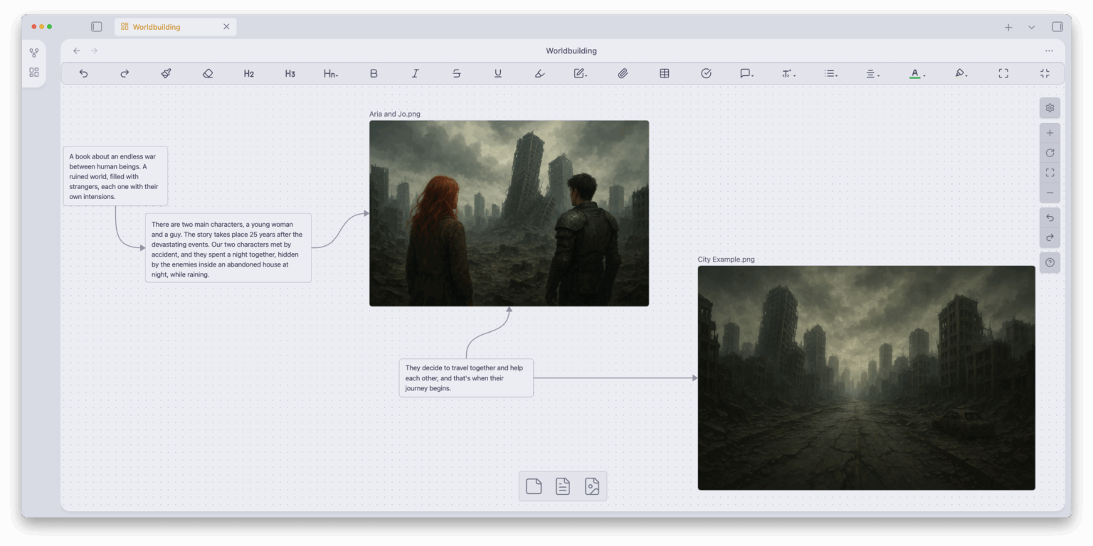 The Novelist - World-Building for Novels (Light Mode)