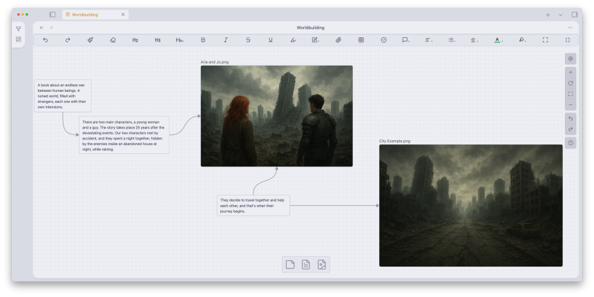 The Novelist - World-Building for Novels (Light Mode)