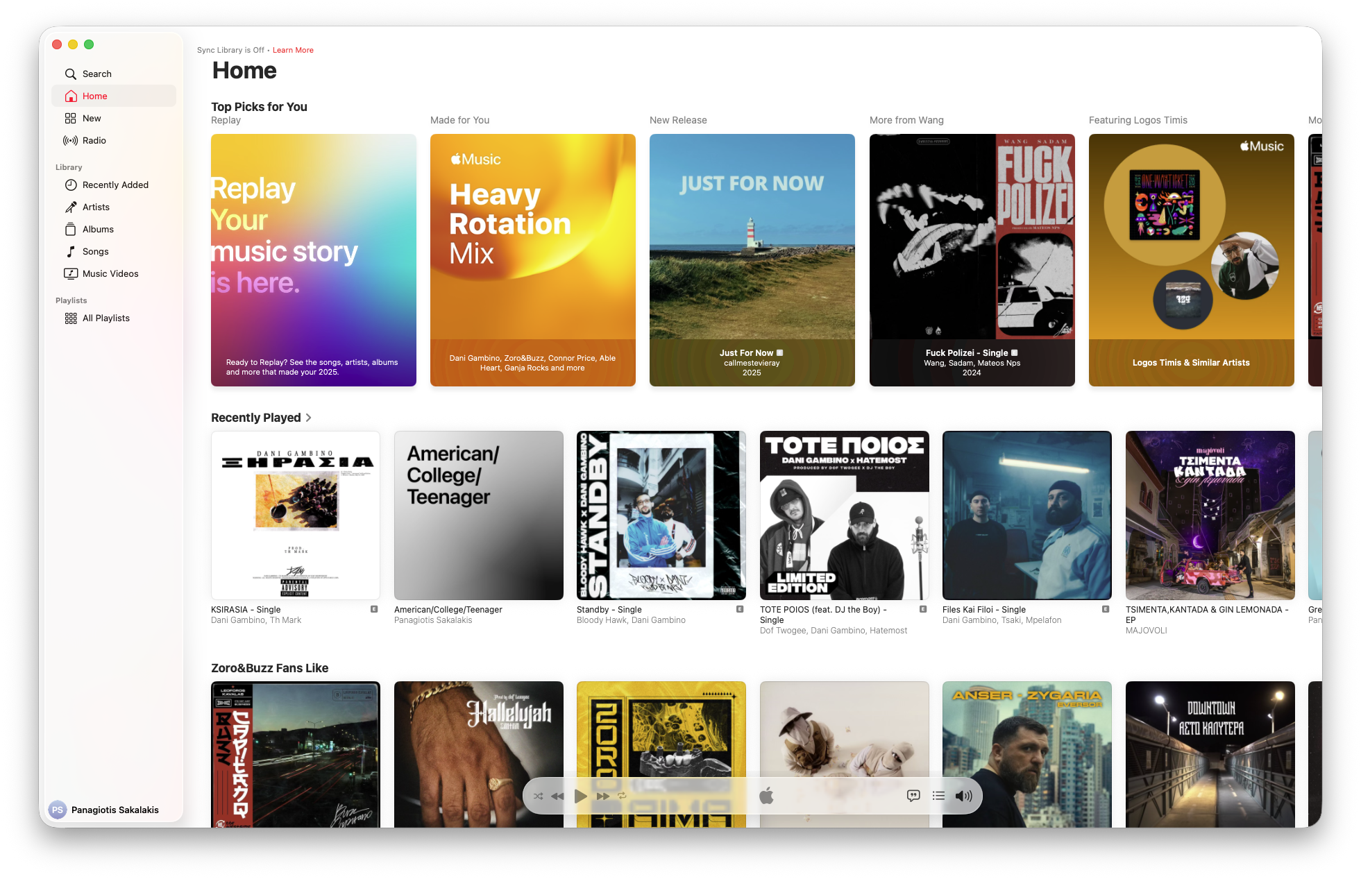 Apple Music Homepage