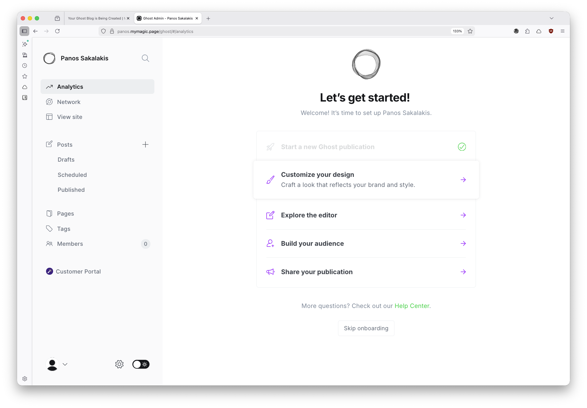 Ghost Blogging Platform - Let's Get Started