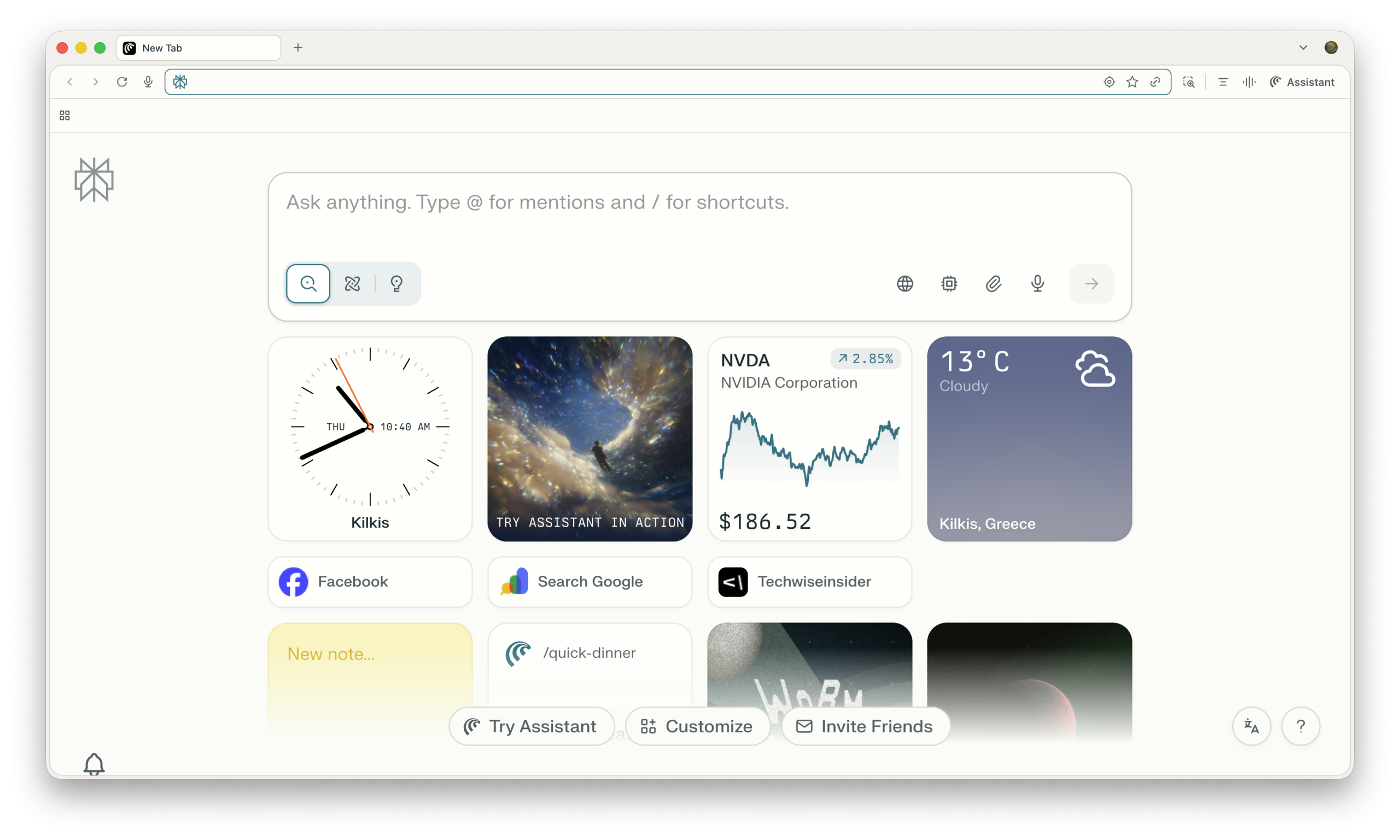 Perplexity Comet - Home