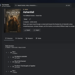 The Novelist - Book Overview (Dark Mode)