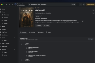 The Novelist - Book Overview (Dark Mode)